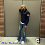 Jeffrey Epstein OG Navy Quarterzip